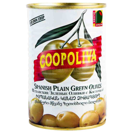 Ձիթապտուղ «Coopoliva» կանաչ 405գ