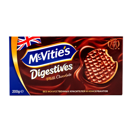 Թխվածքաբլիթ «McVities Digestives» կաթնային 199.8գ