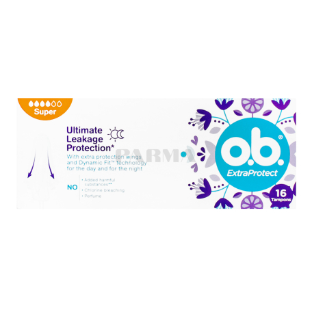 Տամպոններ «o.b. Extra Protect Super» 16հատ