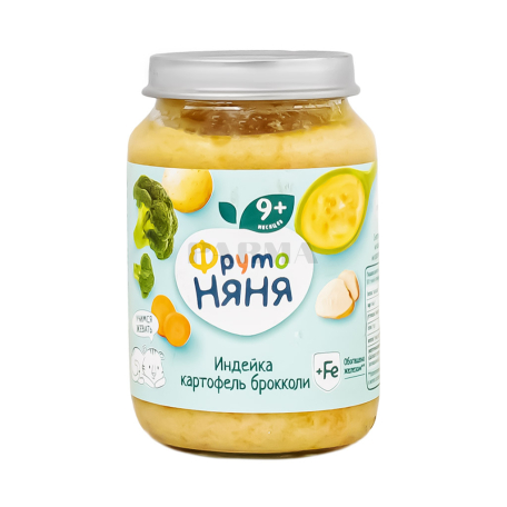 Խյուս «Фруто Няня» հնդկահավի միս, կարտոֆիլ, բրոկոլի 190գ