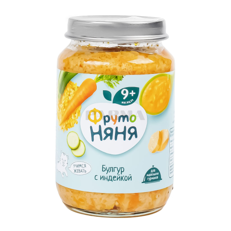 Խյուս «Фруто Няня» հնդկահավի միս, բլղուր 190գ