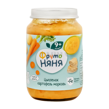 Пюре "Фруто Няня" цыпленок, картофель, морковь 190г