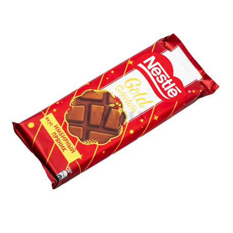 Շոկոլադե սալիկ «Nestle Gold Selection» կոճապղպեղի քաղցրաբլիթ 204գ