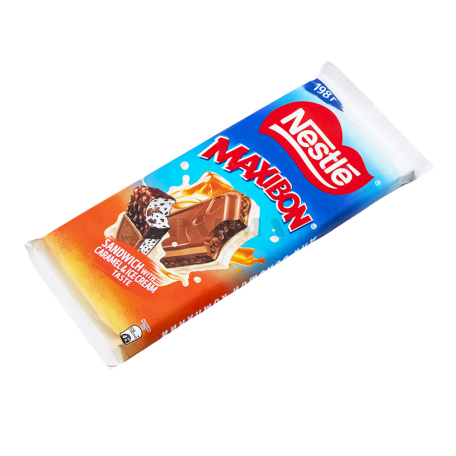 Շոկոլադե սալիկ «Nestle Maxibon» կարամել, պաղպաղակ 198գ