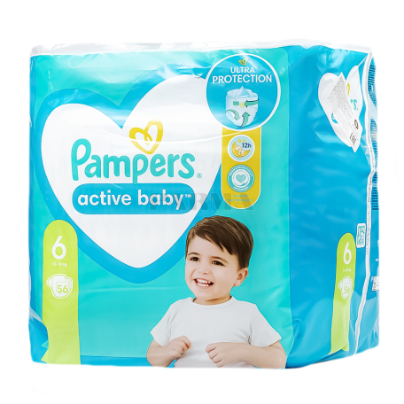 Տակդիրներ «Pampers Active Baby» №6 13-18 կգ