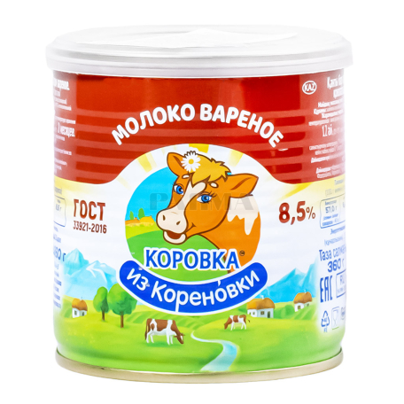 Խտացրած կաթ «Коровка из Кореновки» եփած 8.5% 360գ