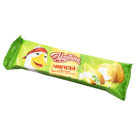 Чипсы "От Мартина" лук и сметана 100г
