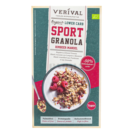 Գրանոլա «Verival Sport Vegan» նուշ, ազնվամորի 400գ