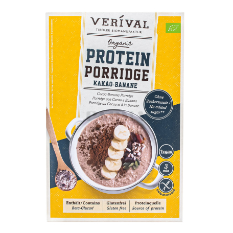 Շիլա «Verival Protein» կակաո, բանան, առանց գլյուտեն 350գ
