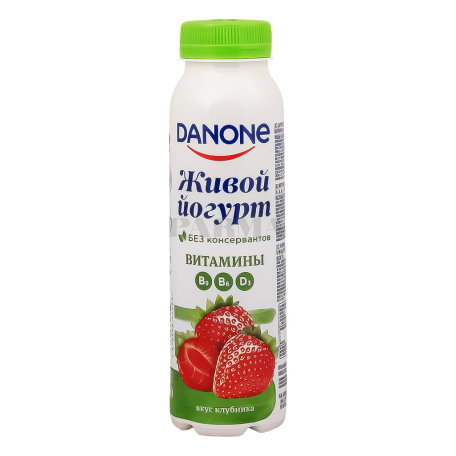 Биойогурт питьевой "Danone" клубника 1.2% 270г