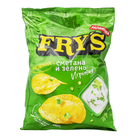 Չիպս «Fry`s» թթվասեր, կանաչի 130գ