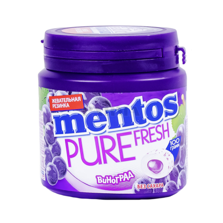 Մաստակ «Mentos» խաղող, առանց շաքար 100գ