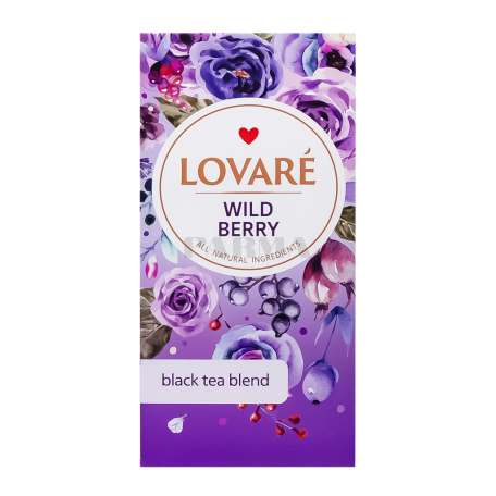 Թեյ «Lovare Wild Berry» սև 48գ