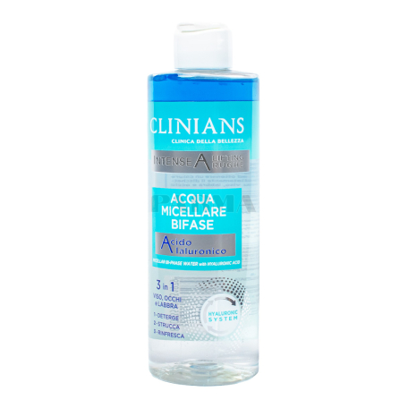 Мицеллярная вода "Clinians Intense A Lifting Rughe" гиалуроновая кислота 400мл