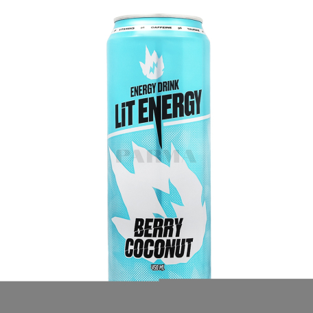 Էներգետիկ ըմպելիք «Lit Energy» հատապտուղներ, կոկոս 450մլ