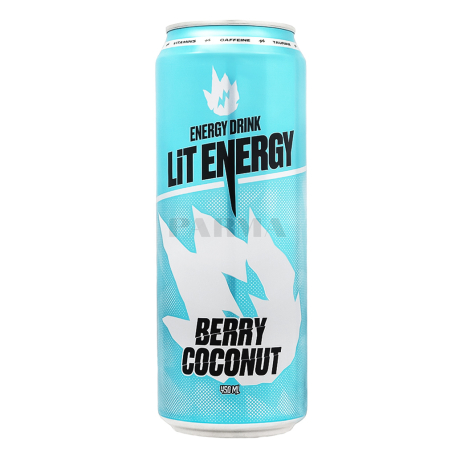 Էներգետիկ ըմպելիք «Lit Energy» հատապտուղներ, կոկոս 450մլ