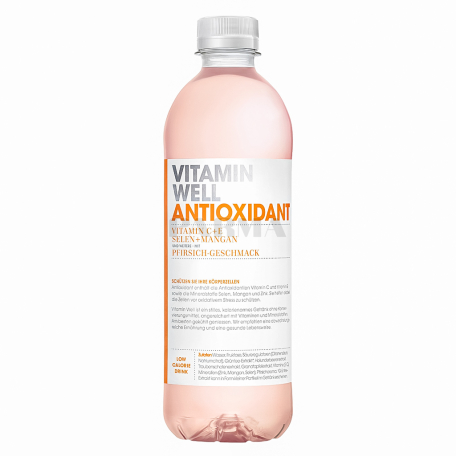 Ջուր վիտամինացված «Vitamin Well Antioxidant» դեղձ 500մլ