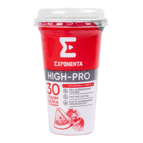Կաթնաթթվային ըմպելիք «Exponenta High-Pro» ելակ, ձմերուկ, առանց շաքար 250գ