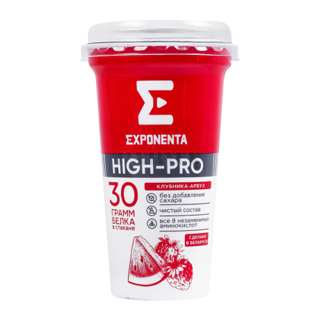 Կաթնաթթվային ըմպելիք «Exponenta High-Pro» ելակ, ձմերուկ, առանց շաքար 250գ