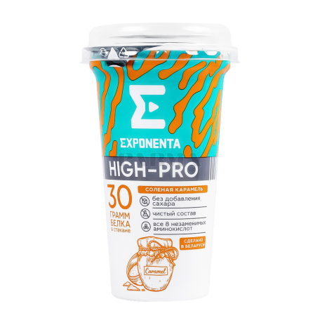 Կաթնաթթվային ըմպելիք «Exponenta High-Pro» աղի կարամել, առանց շաքար 250գ