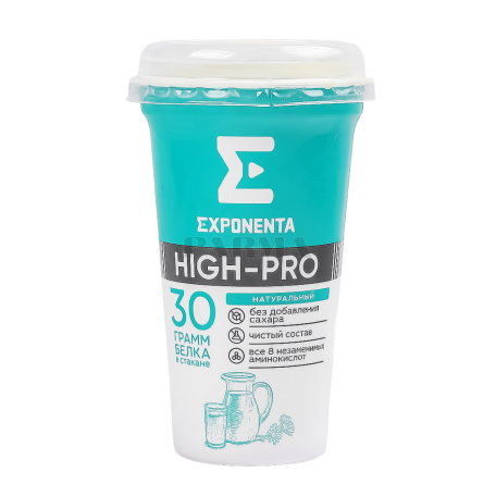 Կաթնաթթվային ըմպելիք «Exponenta High-Pro» բնական, առանց շաքար 250գ
