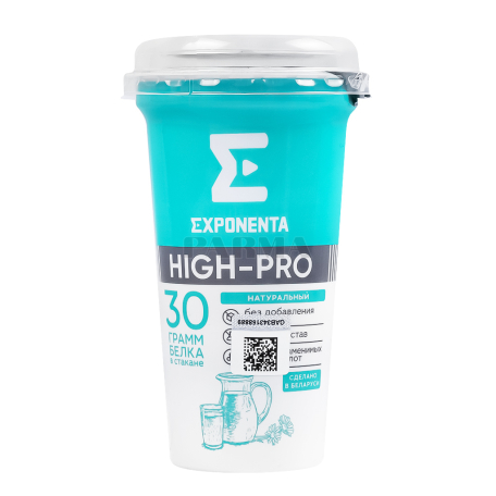 Կաթնաթթվային ըմպելիք «Exponenta High-Pro» բնական, առանց շաքար 250գ