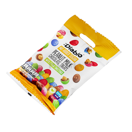 Դրաժե «Diablo» կաթնային, գետնանուշ, ստեվիա, առանց շաքար 40գ