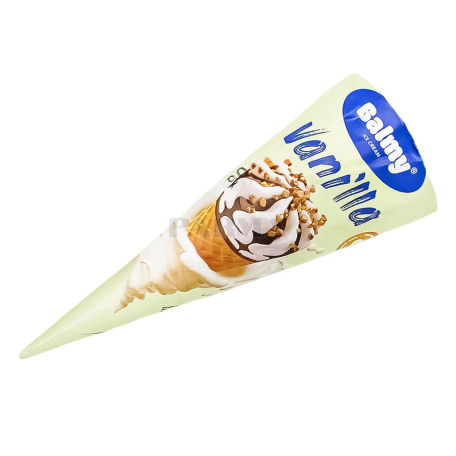 Պաղպաղակ «Balmy» կոն, վանիլային, գետնանուշ 70գ