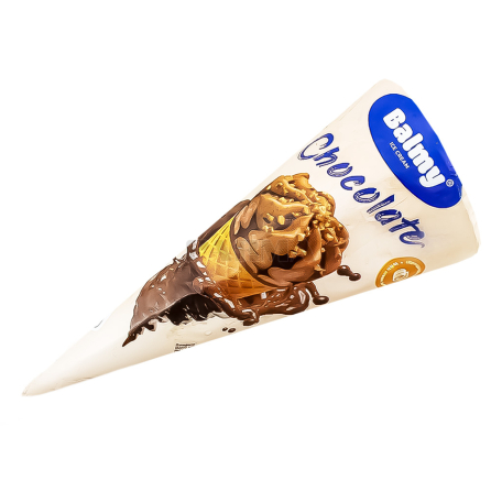 Պաղպաղակ «Balmy» կոն, շոկոլադե, գետնանուշ 70գ