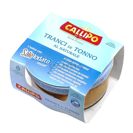 Canned tuna steak