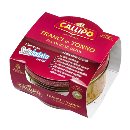 Canned tuna steak
