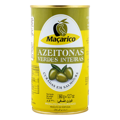 Оливки `Macarico` зеленые, с косточкой 360г