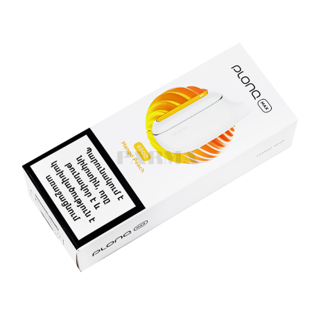 Ծխախոտ էլեկտրական «Plonq Max 6000» մանգ, դեղձ