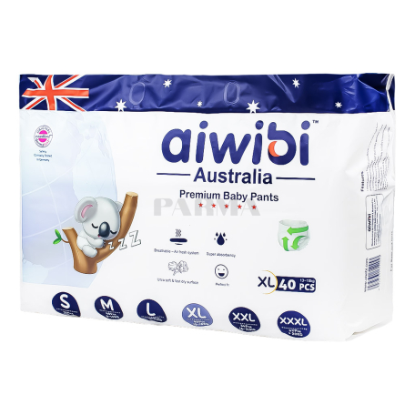 Nappies-pants "Aiwibi XL" 13-18kg 40pcs