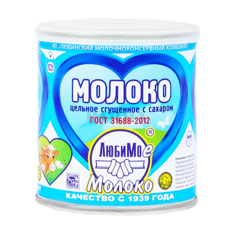 Խտացրած կաթ «Любимое Молоко» 8.5% 380գ