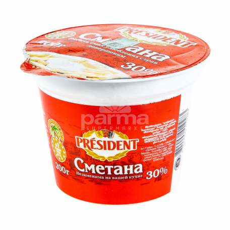 Թթվասեր «President» 30% 200գ