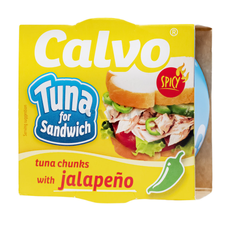 Թյունոսի պահածո «Calvo» հալապենիո, կծու, կտորներ 142գ