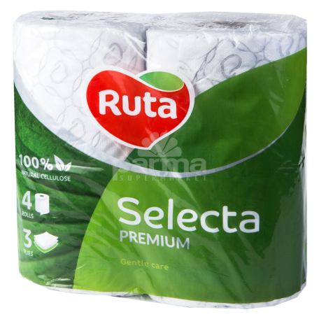 Զուգարանի թուղթ «Ruta Selecta» եռաշերտ 4հատ