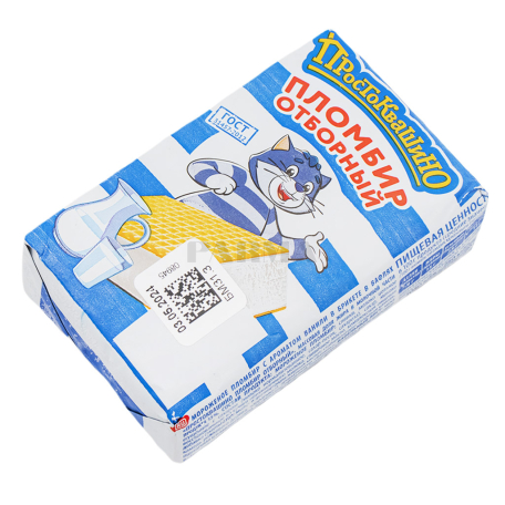 Պաղպաղակ «Простоквашино» բրիկետ, վանիլային 90գ