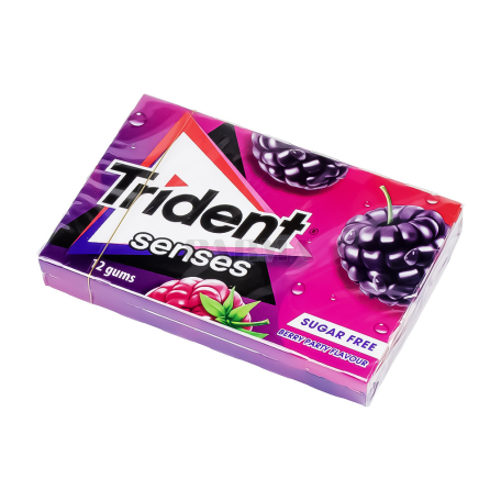 Жевательная резинка "Trident" ягоды, без сахара 23г