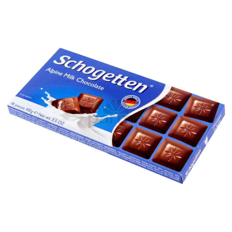 Շոկոլադե սալիկ «Schogetten» կաթնային շոկոլադ 100գ