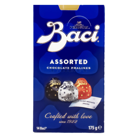 Шоколадные конфеты "Baci Perugina Assortito" темный 175г