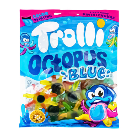 Դոնդողանման կոնֆետներ «Trolli Octopus Blue» 100գ