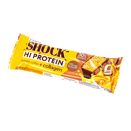 Բատոն «FitnesShock Protein» նարինջ, սուրճ, առանց շաքար 40գ