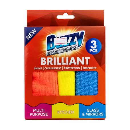 Միկրոֆիբրե լաթ «Buzzy Brilliant» ունիվերսալ 3հատ