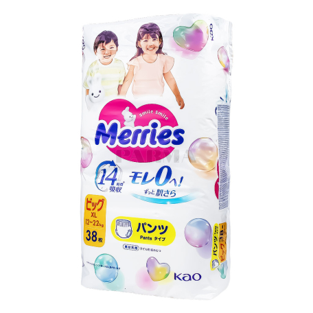 Տակդիր-վարտիք «Merries XL» 12-22կգ 38հատ