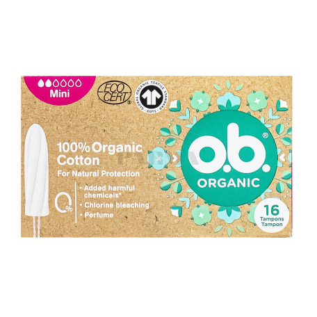 Տամպոններ «o.b. Organic Mini» 16հատ