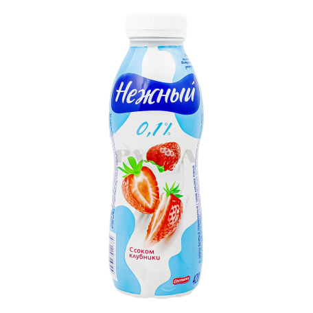 Յոգուրտ ըմպելի «Ehrmann Нежный» ելակ 0.1% 420գ