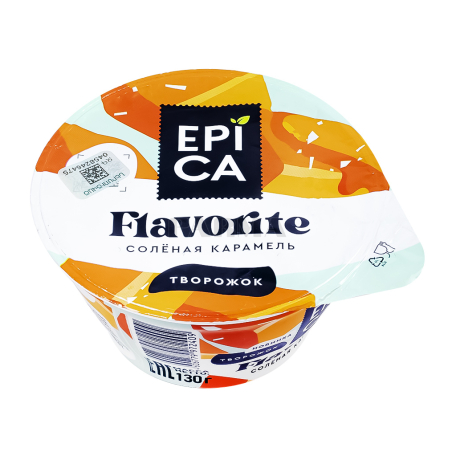 Կաթնաշոռային արտադրանք «Epica Flavorite» աղի կարամել 7.6% 130գ