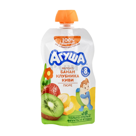 Puree "Agusha" apple, banana, strawberry, kiwi 90g